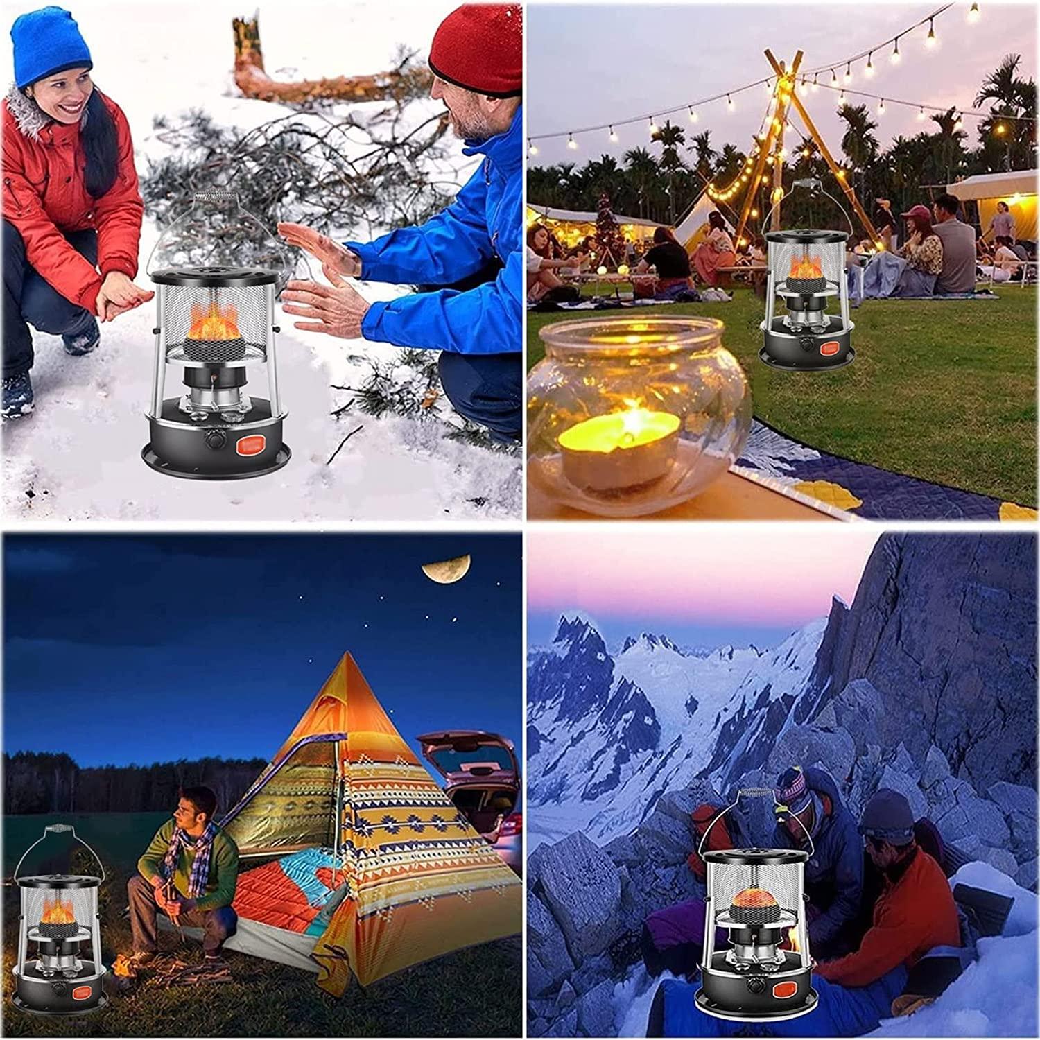 Indoor Kerosene Stove Heater, Kerosene Heater, Indoor Mobile Heating Without Electricity, Portable Kerosene Heater, High Efficiency Kerosene Heater, Indoor Anti-Fall, with 2 Cores, 4.6L - Image 7