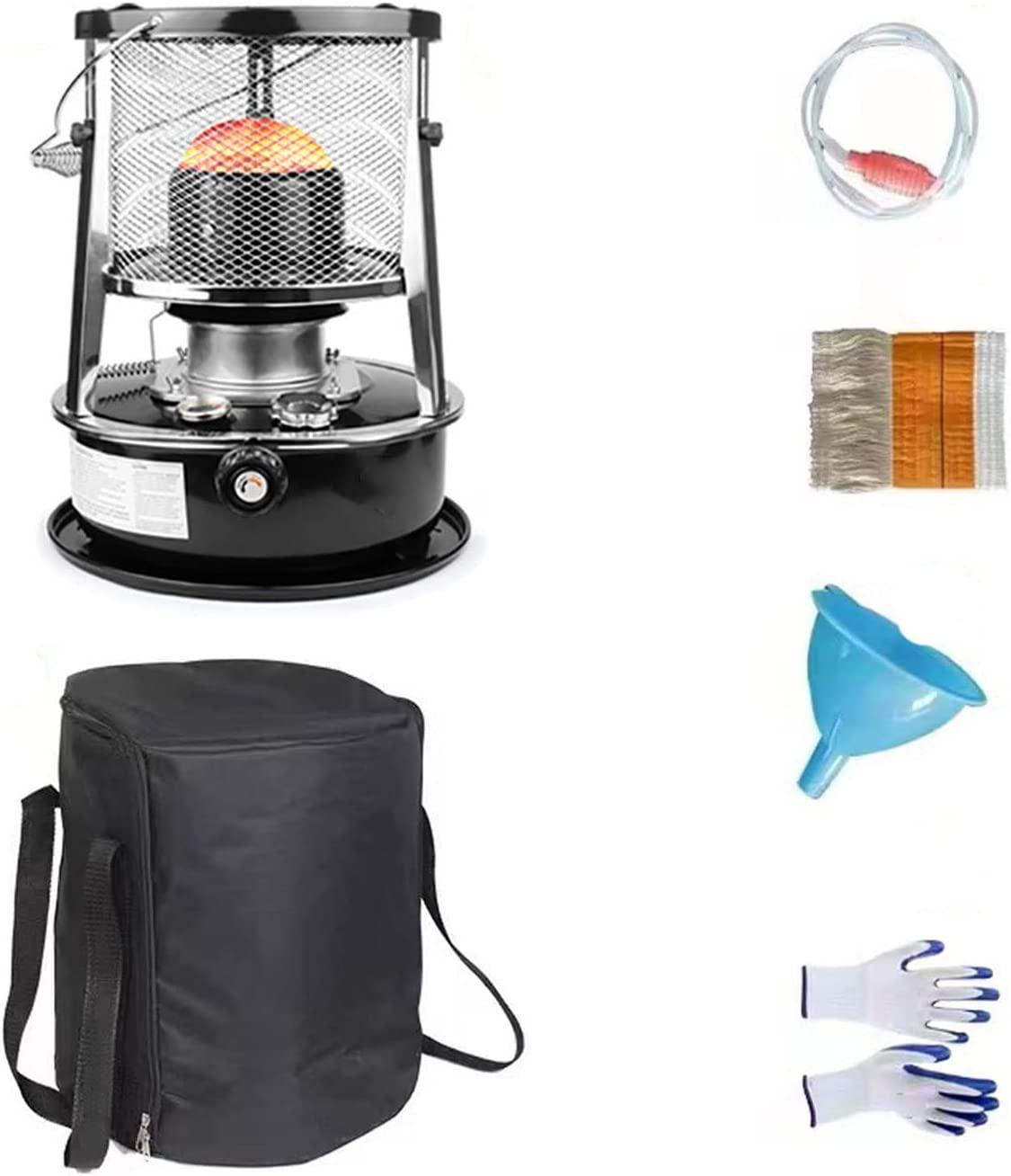 Kerosene Stove Heater for Outdoor Indoor, Portable Efficient Space Heaters Stove, Multifunctional Stove with Storage Bag for Camping Tents Patio Cooking, 4.5L ( Color : Black , Size : 33x33x46cm )