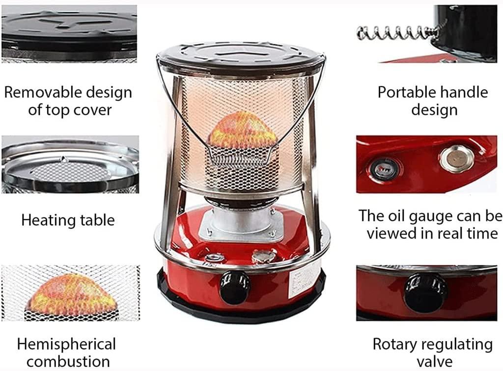 TXNNYLF Portable Kerosene Stove Heater for Outdoor, Indoor Non Electric Heater for Patio Camping, Field Camping Rice Cooking Cooker Ice Fishing Fishing Kerosene Heater for Cooking and Heating - Image 6