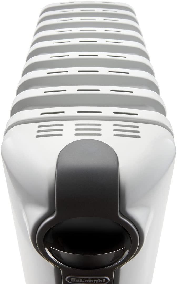De'Longhi Radia S Eco Digital Full Room Radiant Heater, 15"w x 6"d x 25"h, Light Gray - Image 9