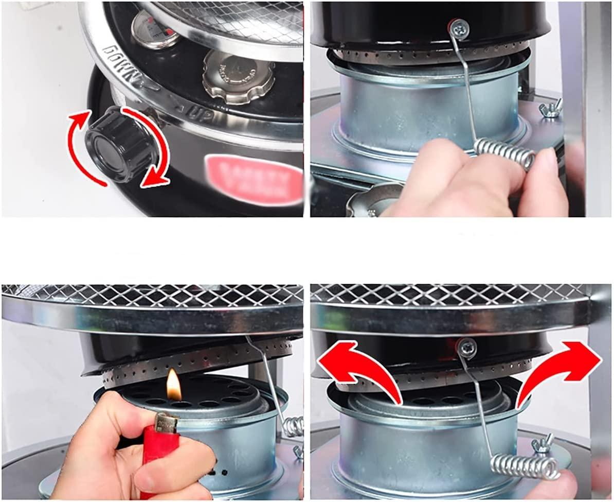 Kerosene Stove Heater Indoor Outdoor Camping Portable Lightweight Kerosene Oil Heater with Storage Bag A - Image 7