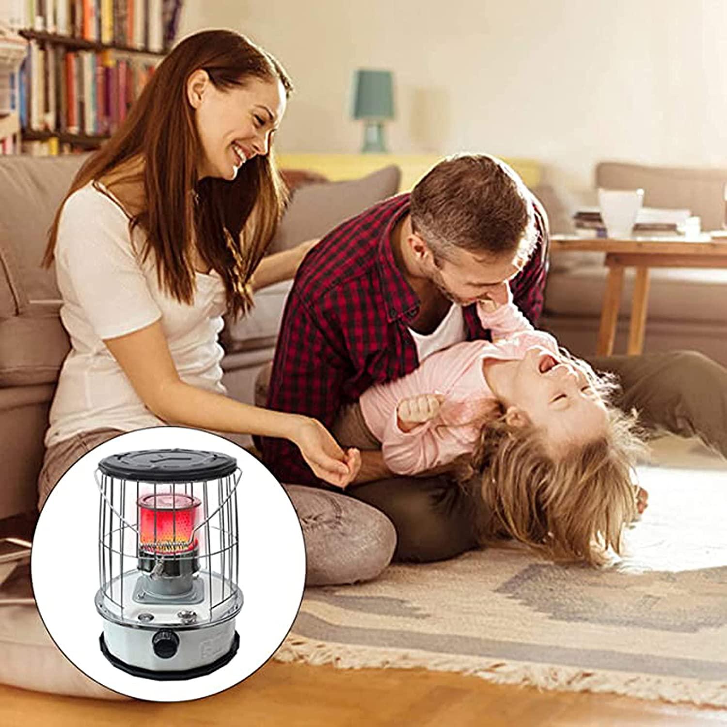 NaoSIn-Ni Kerosene Stove Heater, for Indoor Camping, Lightweight Portable Stainless Steel Oil Heater Glass Burner for Outdoor Patio Refined - Image 6