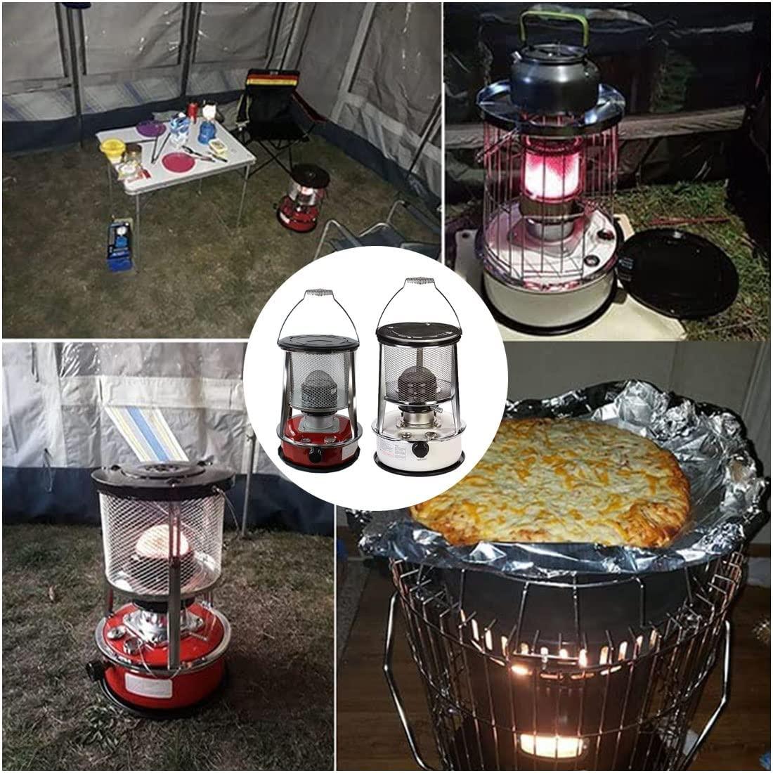 Lnder Outdoor Portable Kerosene Heater 4.6L/6L Adjustable Flame Camping Stove Multifunction Emergency Heater Workshop Heater,Cooking (Size : 6L/White) - Image 7