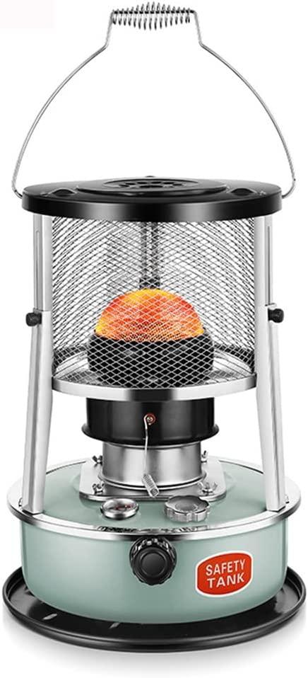 Portable Outdoor Kerosene Stove, Kerosene heating furnace, 4.5L Height Adjustable Oil Heaters, 9000 BTU/H Indoor Kerosene Heater, for Home Indoor Outdoor Camping Deck ( Color : Green , Size : A )