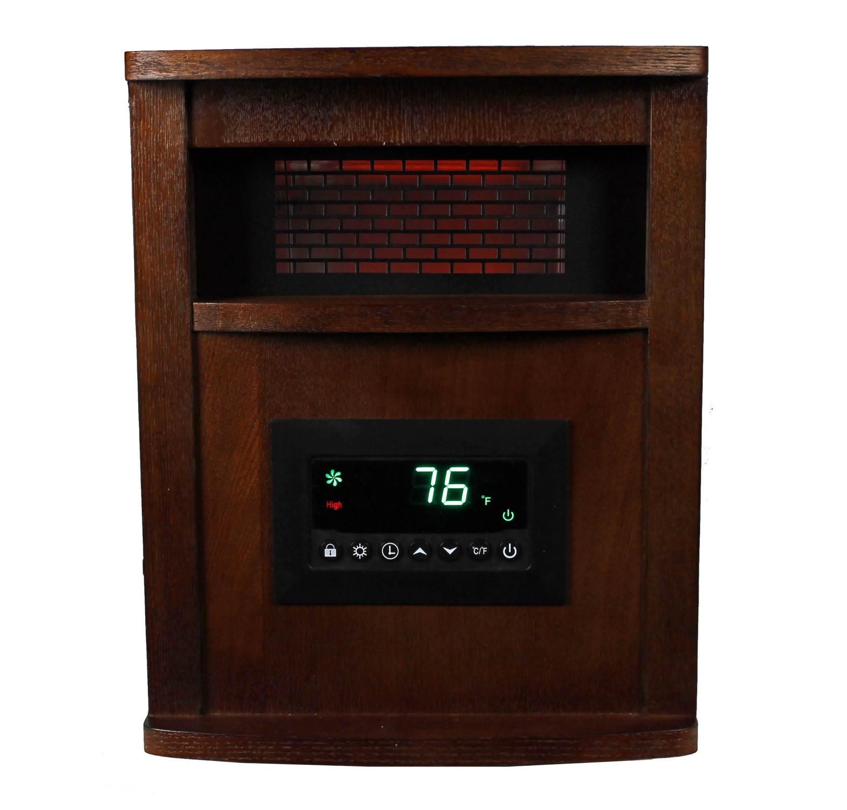 Lifesmart 6 Element 1500W Electric Infrared Quartz Indoor Space Heater - Image 3