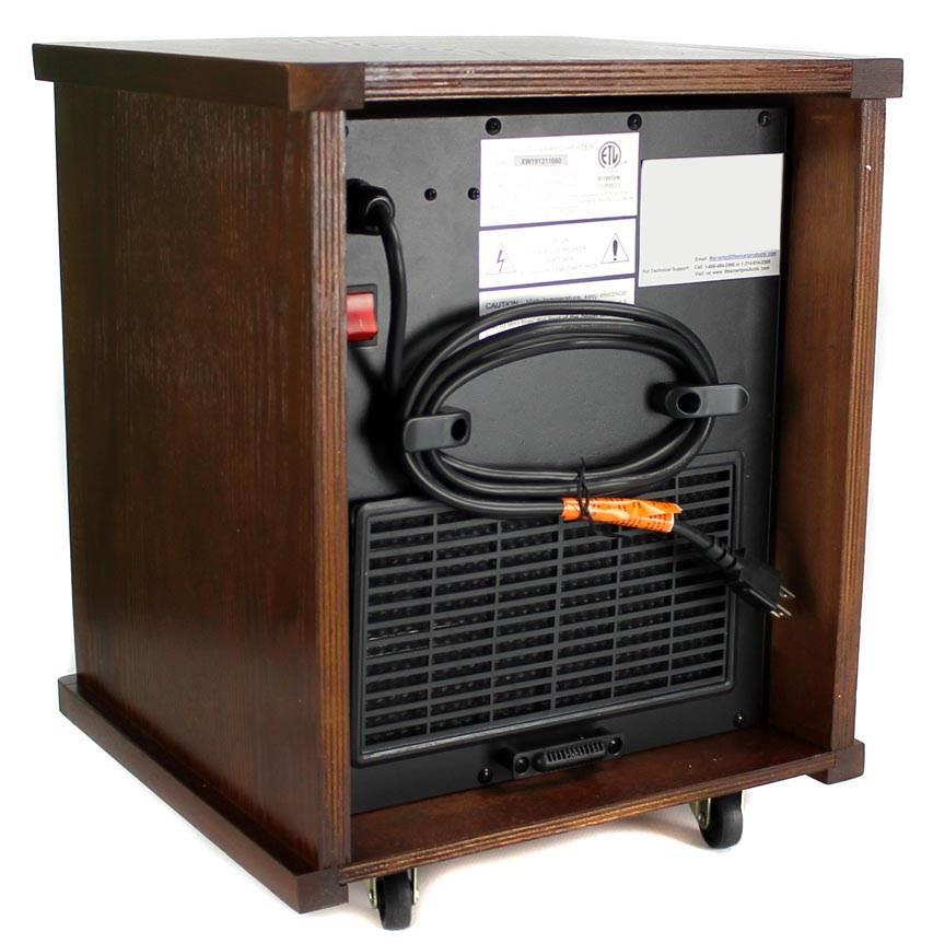 Lifesmart 6 Element 1500W Electric Infrared Quartz Indoor Space Heater - Image 4