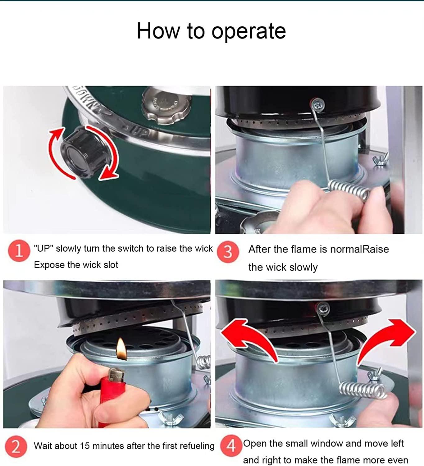 Kerosene Heaters for Indoor Use, Kerosene Heater, Portable Multifunctional Stove Large Kerosene Stove Heater for Indoor and Outdoor, Camping and Fishing-4.5L A - Image 6