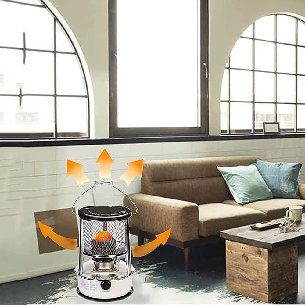 Kerosene Stove Heater Tent Heater, Mobile Heating Without Electricity Inside, Oil Heaters with 3 Wicks, for Indoor Outdoor Patio Camping, 6L - Image 7