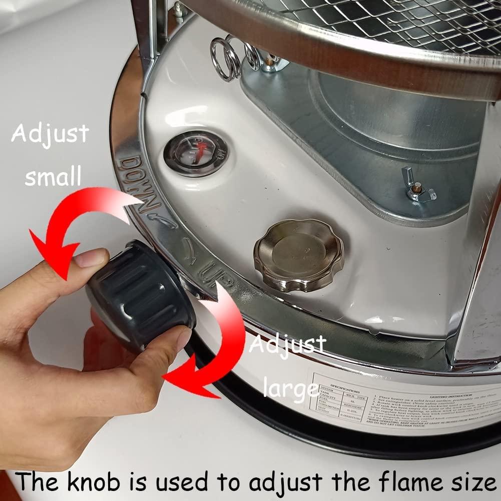 Kerosene Stove W/ 6 Spare Wicks, Outdoor Kerosene Heater for Hiking Cooking Camping, Home Kerosene Stove Burner for Emergency Power Outages, Heater for Wilderness Emergency Survival - Image 3