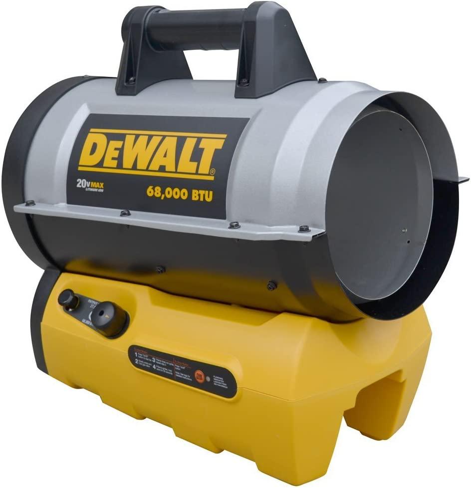 DeWALT DXH70CFAV 68,000 BTU Cordless Forced Air Propane Heater