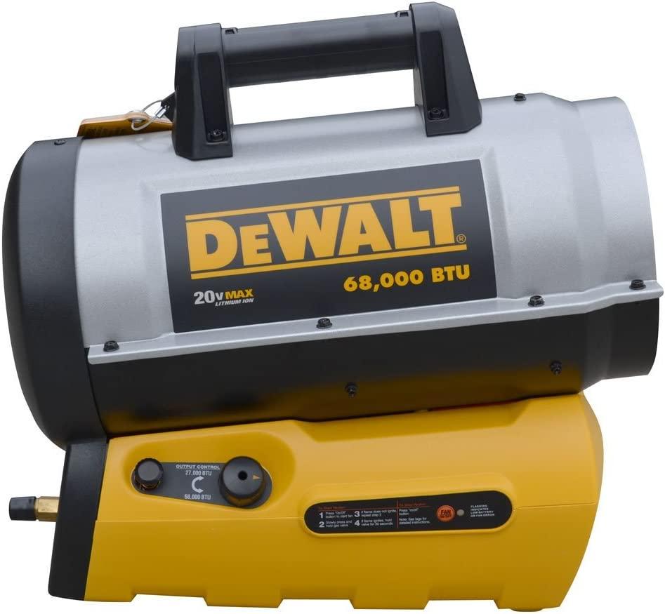 DeWALT DXH70CFAV 68,000 BTU Cordless Forced Air Propane Heater - Image 3