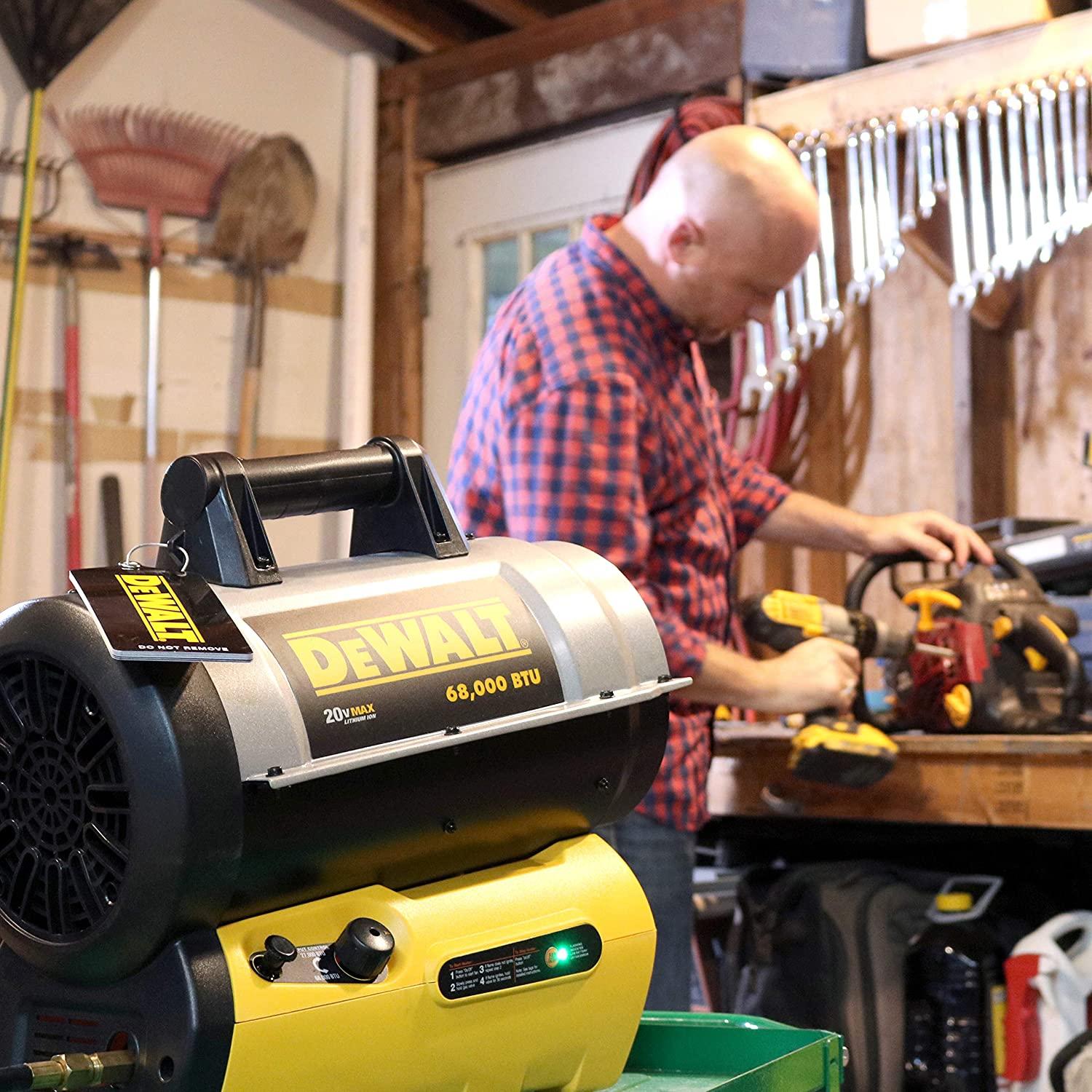 DeWALT DXH70CFAV 68,000 BTU Cordless Forced Air Propane Heater - Image 7