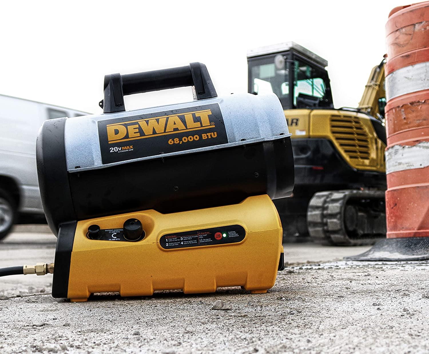 DeWALT DXH70CFAV 68,000 BTU Cordless Forced Air Propane Heater - Image 9