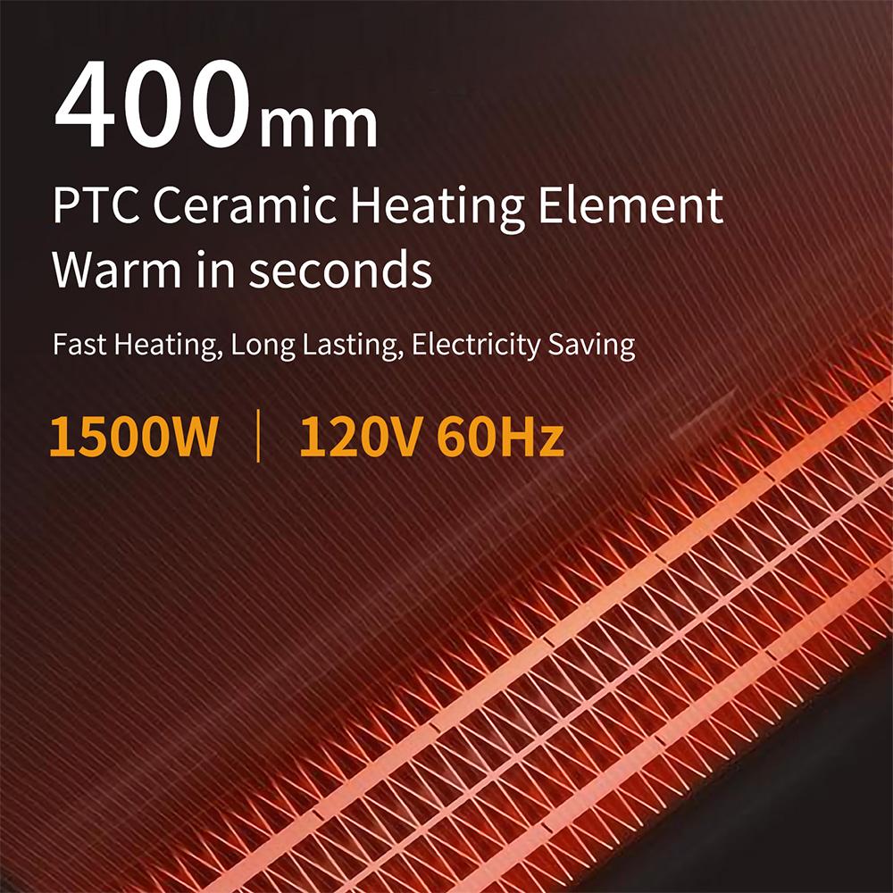 Yipa Portable Heating Tower Instant Space Heater Overheating Protection White Heaters Fan 1500W Whole Room Bedroom Home - Image 4