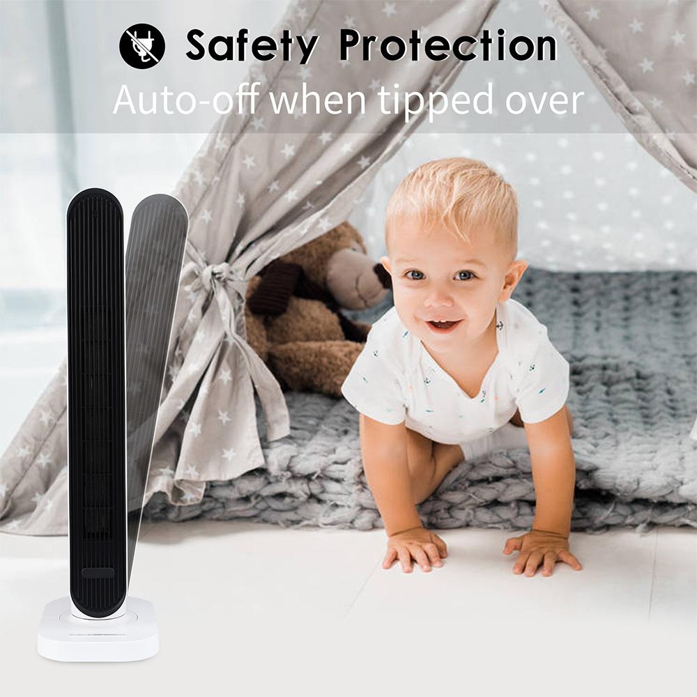 Yipa Portable Heating Tower Instant Space Heater Overheating Protection White Heaters Fan 1500W Whole Room Bedroom Home - Image 5