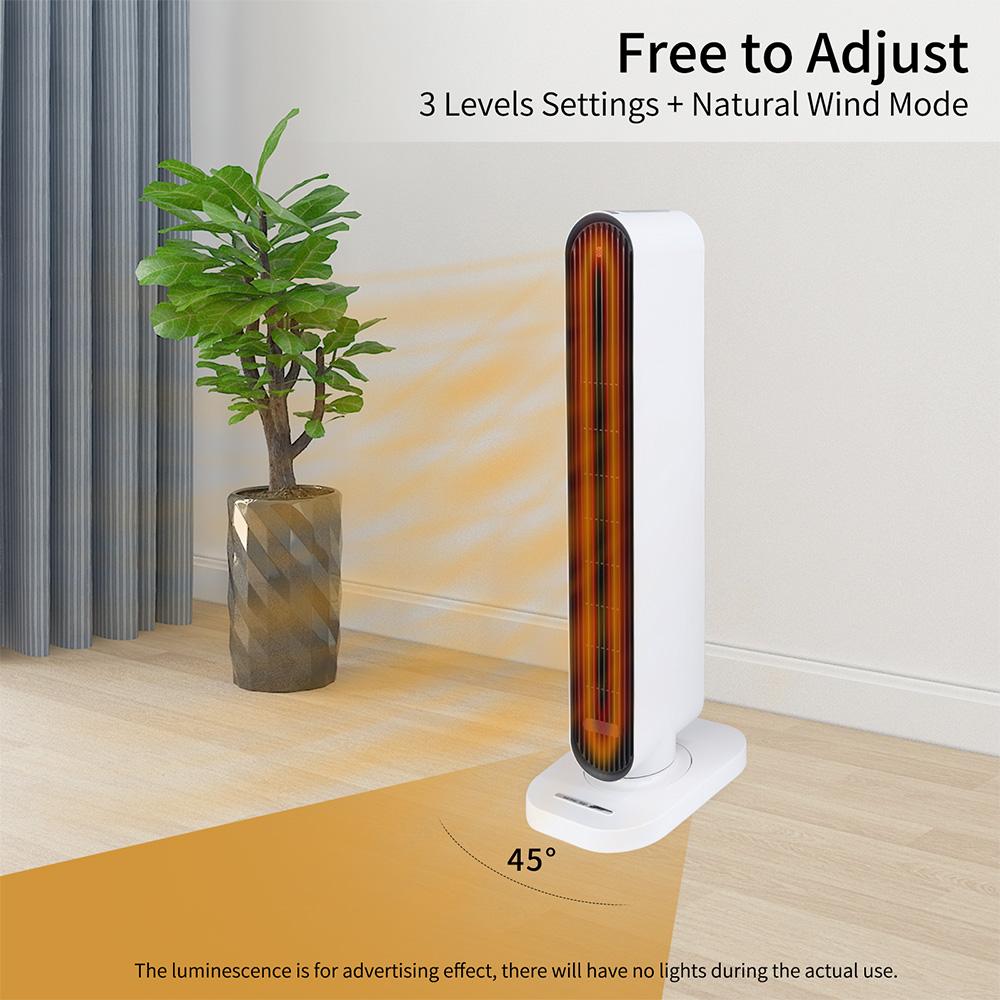 Yipa Portable Heating Tower Instant Space Heater Overheating Protection White Heaters Fan 1500W Whole Room Bedroom Home - Image 7