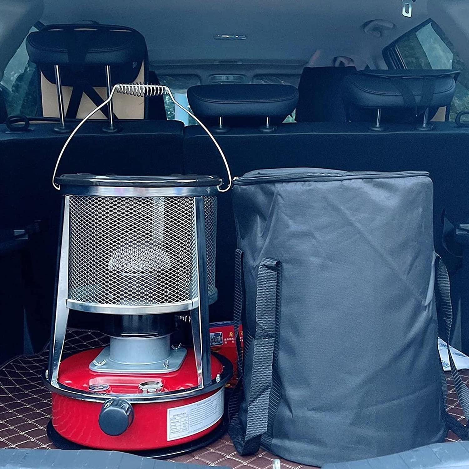 Red Kerosene Heater Large Camping Oil Heaters Stainless Steel Camping Gas Stove Portable Camping Heaters Space Heater for Home Outdoor Tent Heater (Color : Red-4.6L)