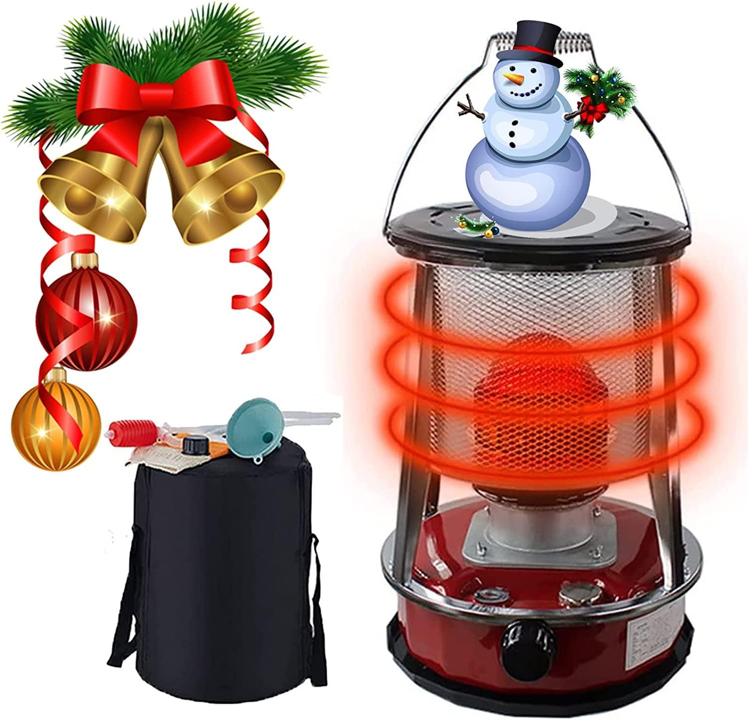 Flxsxq Kerosene Stove Heater,9000 BTU Indoor Kerosene Space Heater, Non Electric Emergency Heaters,for Heating Boiling Water Cooking Outdoor Tents Fishing