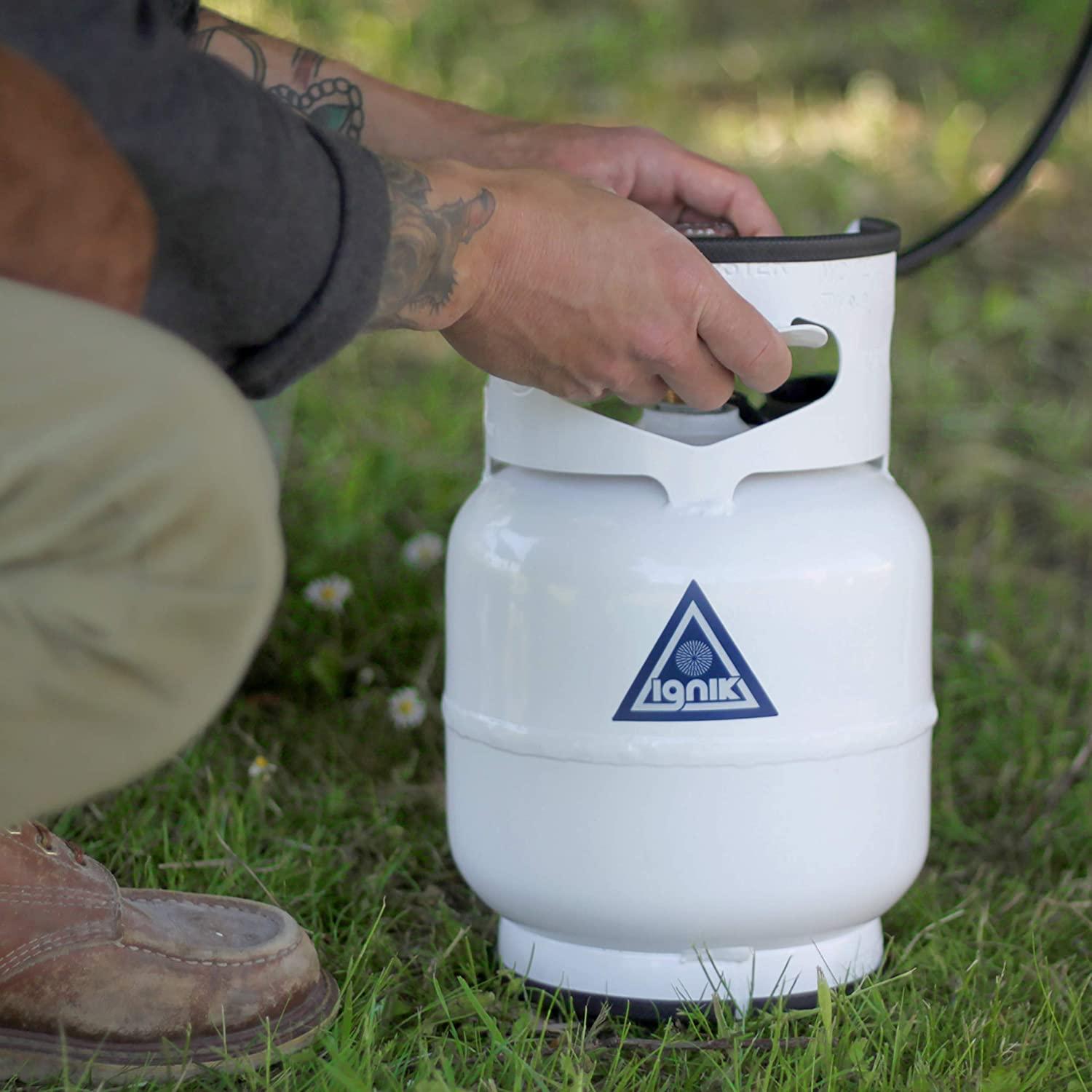 LUNX Refillable Gas Growler Propane Tank with Adapter Hose (5-Pound) - Image 5