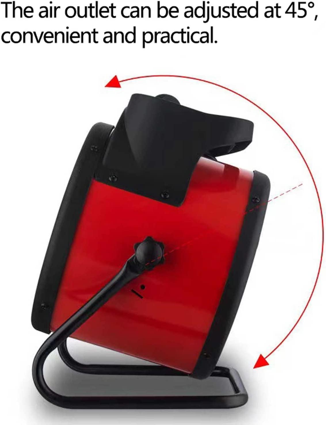 CJGKDJS Mini Electric Heater,2kw Portable Industrial Fan Heater,Small Drum Fan Heater,for Commercial,Indoor Spaces,Hotel,Camping. (21x16x23cm) - Image 3