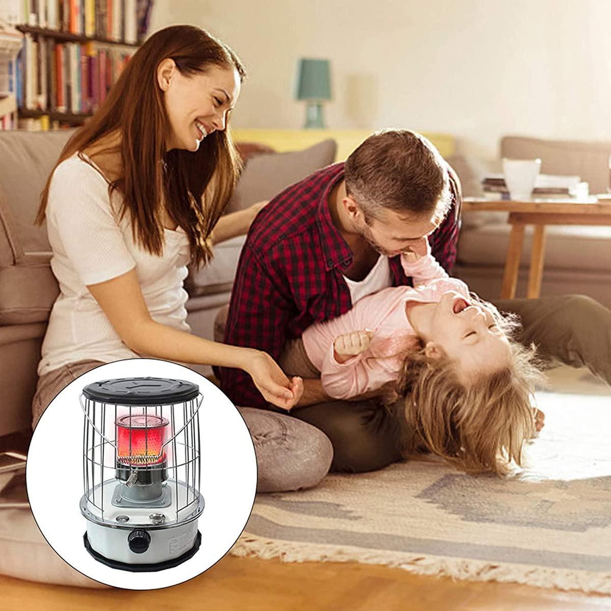 Kerosene Stove Heater, for Indoor Camping, Lightweight Portable Stainless Steel Oil Heater Glass Burner for Outdoor Patio Refined, 6L - Image 3