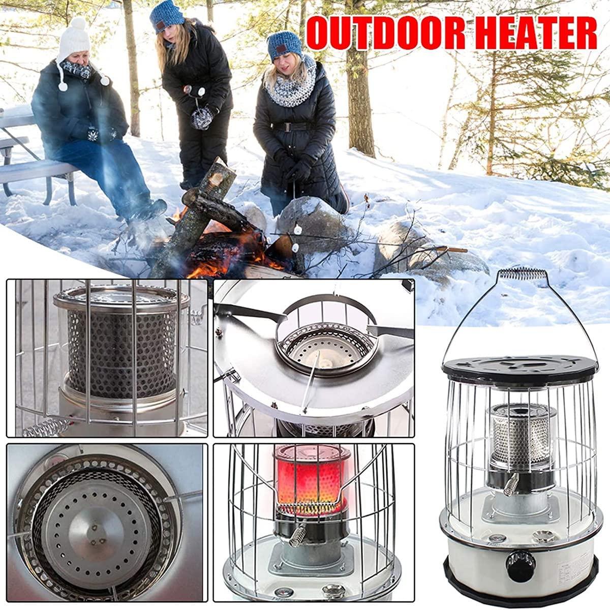 Kerosene Stove Heater, for Indoor Camping, Lightweight Portable Stainless Steel Oil Heater Glass Burner for Outdoor Patio Refined, 6L - Image 5