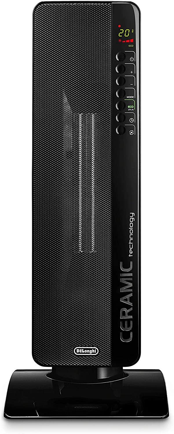 De'Longhi TCH8093ERSB Ceramic Tower Heater, w x 11" d x 28" h, Black