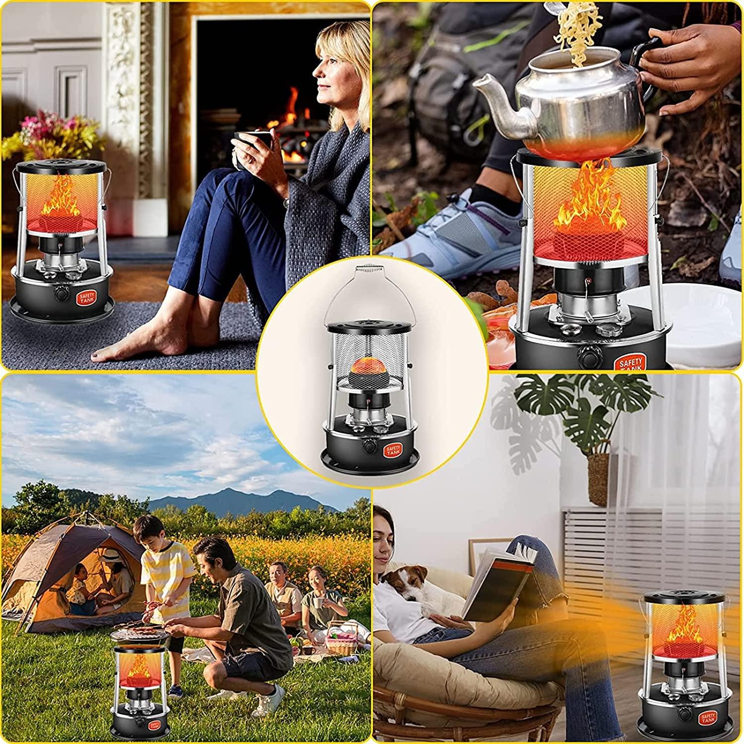 Kerosene Stove with Automatic Flameout, 4.5L Kerosine Capacity,Camping Tent Heater Stove, Portable Oil Heater, Emergency Heating Without Electricity, Kettle Can Be Added On Top - Image 6