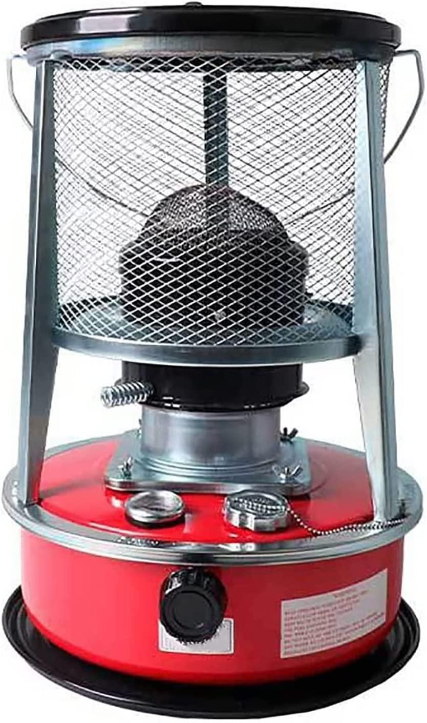 DUTIL Kerosene Space Heaters,Stainless Steel Non Electric Heaters for Indoor,4.5L Portable Kerosene Stove Heater, Top Cover Removable Indoor Emergency Heater