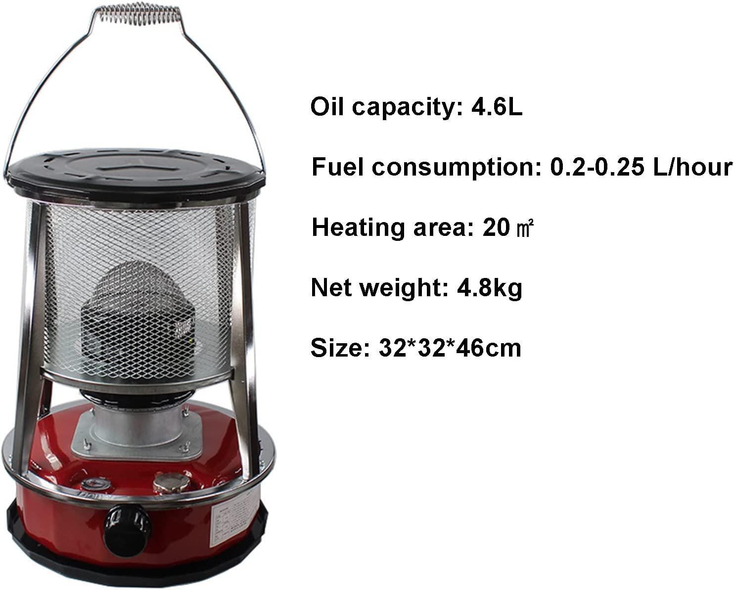 Tightstore Indoor Kerosene Heater, Kerosene Stove, Non Electric Heaters for Indoor, with Stove Bag + 6 Wick, Portable Stainless Steel Oil Heater - Image 3
