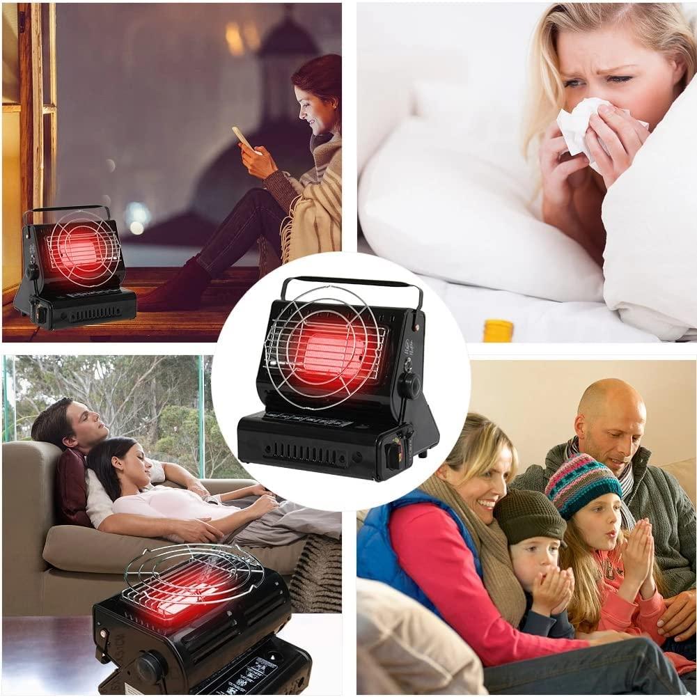 1.3KW Portable Dual-Use Camping Heating Stove Ceramic Heater,Outdoor Heater Gas Butane Stove Heater,2in1Space Heater Multifunctional Gas Heater,for Ice Fishing Camping Picnic Caravan - Image 5