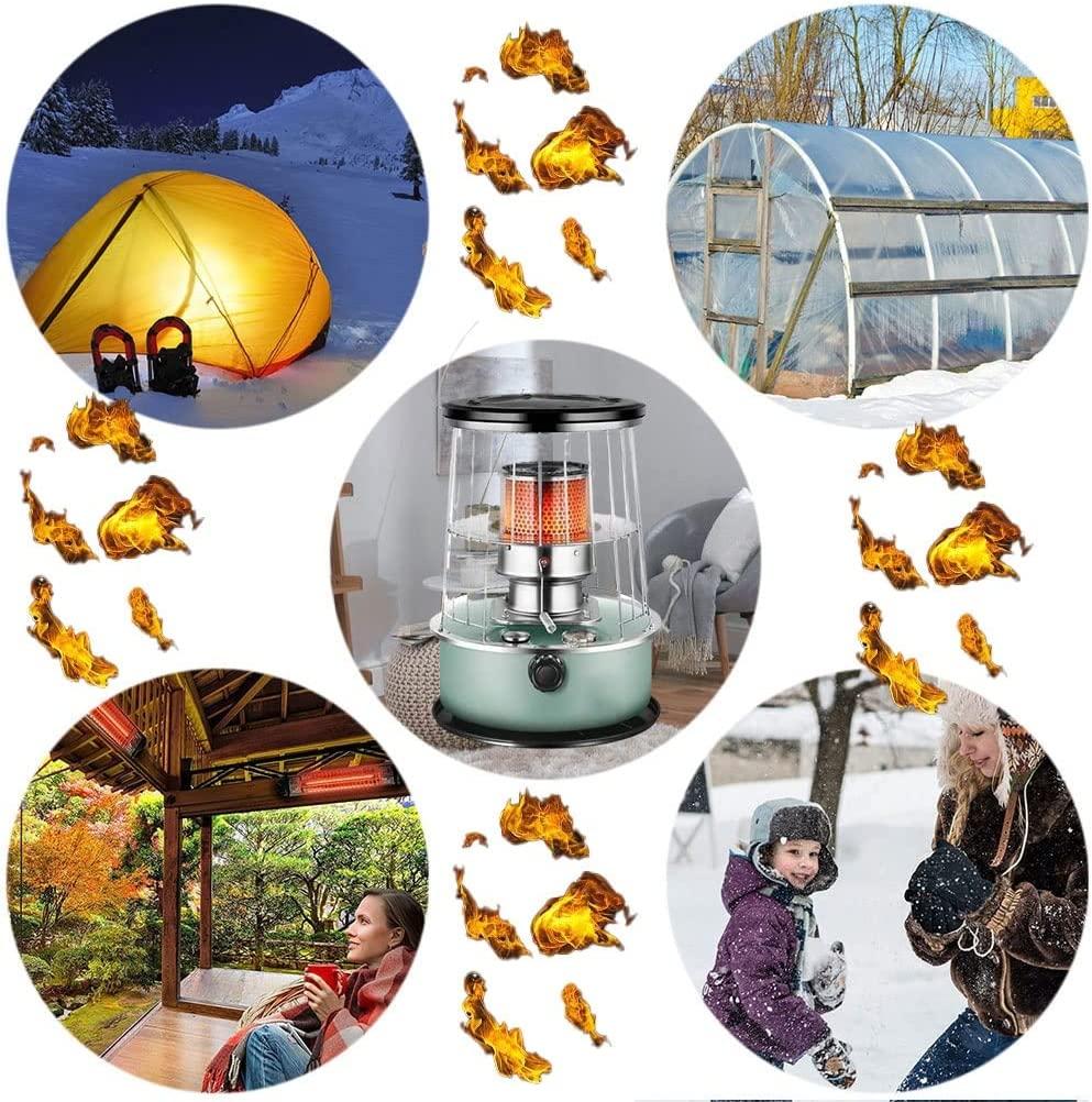 KaiLangDe Outdoor Portable Kerosene Heater Stove, Mobile Kerosene Stove Burner 6.0L Capacity, Kerosene Space Heater Without Electricity, for Ice Fishing Backpacking Hiking Hunting - Image 3