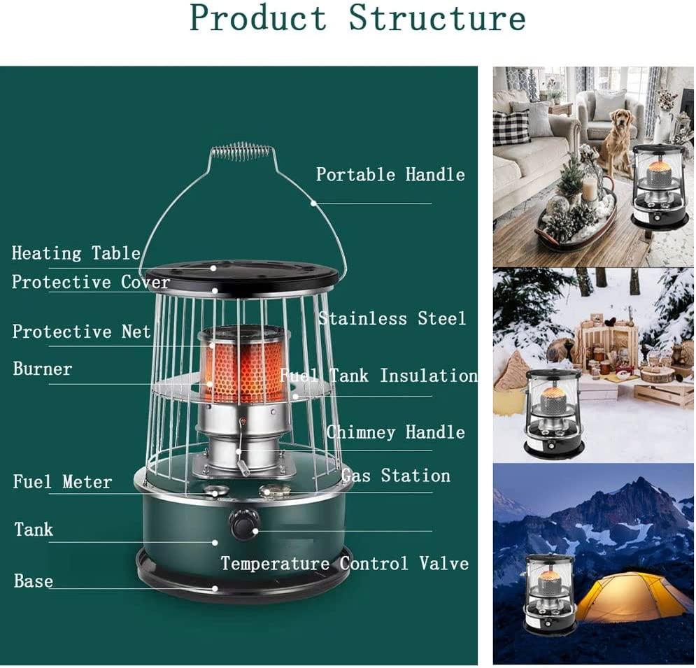 KaiLangDe Outdoor Portable Kerosene Heater Stove, Mobile Kerosene Stove Burner 6.0L Capacity, Kerosene Space Heater Without Electricity, for Ice Fishing Backpacking Hiking Hunting - Image 5
