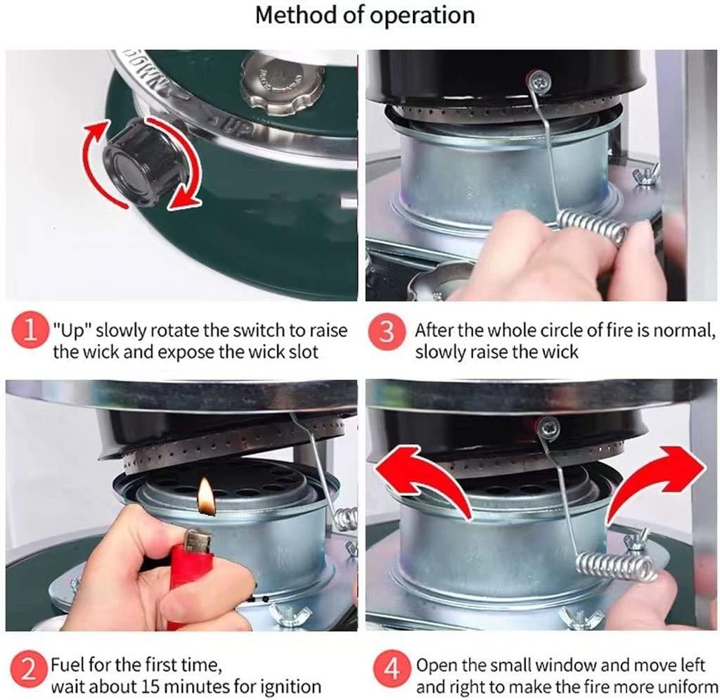 KaiLangDe Outdoor Portable Kerosene Heater Stove, Mobile Kerosene Stove Burner 6.0L Capacity, Kerosene Space Heater Without Electricity, for Ice Fishing Backpacking Hiking Hunting - Image 7