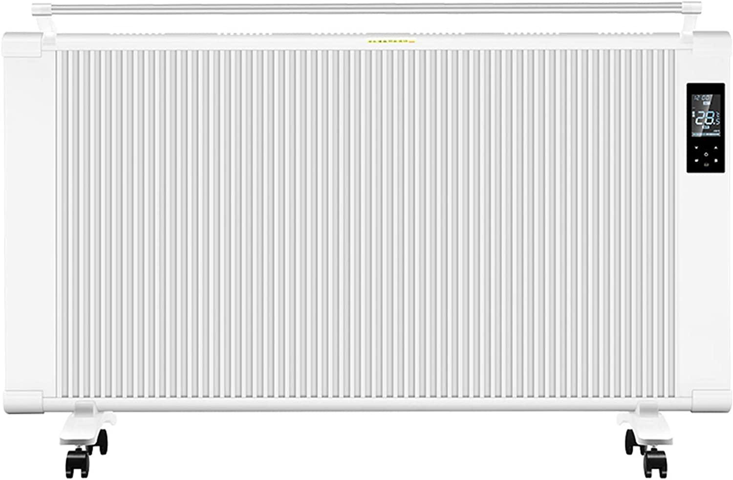 Electric Heater, 1200W Carbon Fiber Infrared Convection Space Heater with Thermostat, Silent Energy Saving Household Radiator Heater with Overheat Protection, -Standing or Wall-Mounted