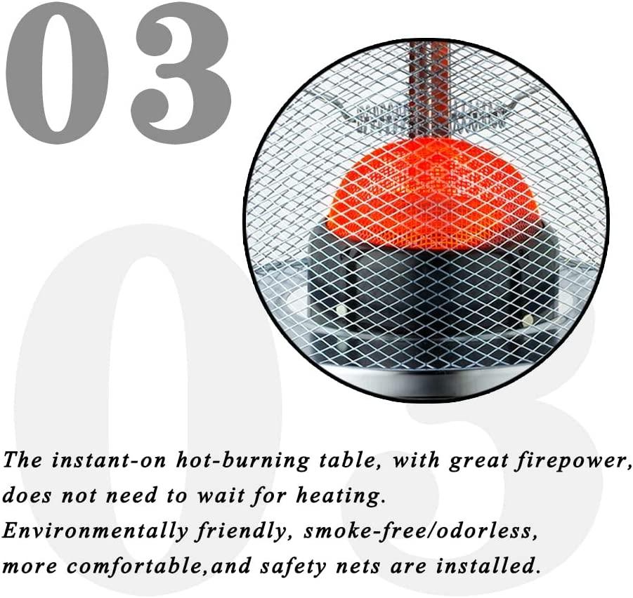 Kerosene Stove for Indoor Camping Heater Stove Stainless Steel Oil Heaters Space Heater Fast Glass Burner Tent Heater for Outdoor Picnic Cooking Hiking (Color : Red-4.6L) - Image 4