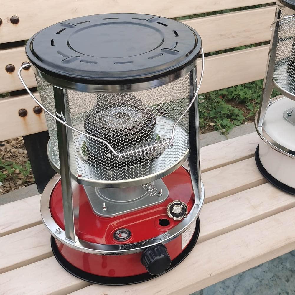 Kerosene Stove for Indoor Camping Heater Stove Stainless Steel Oil Heaters Space Heater Fast Glass Burner Tent Heater for Outdoor Picnic Cooking Hiking (Color : Red-4.6L) - Image 6