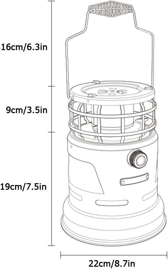 GZX Outdoor Tent Propane Heater,Portable Propane Heater Stove,Space Heater Handle Heating Stove,Gas Stove Heater for Ice Fishing Backpacking Hiking Hunting Survival Emergency - Image 8