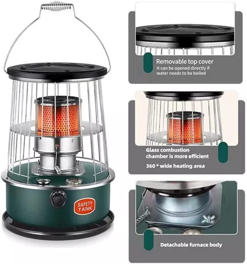 Flxsxq Kerosene Stove Heater,Emergency Non Electric Heaters,Camping Oil Heaters,Kerosene Stove Burner,for Indoor Outdoor Patio Deck Home,6L - Image 4