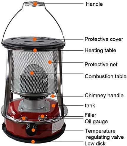 Portable Kerosene Stove Heater for Indoor/Outdoor, Compact Convection Kerosene Space Heater 9000 BTU for Patio Camping, Outdoor field camping rice cooking cooker Ice fishing fishing Kerosene heater. - Image 3