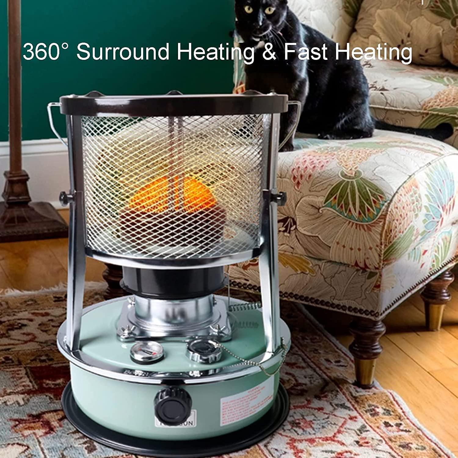 QDF 2600W 2 in 1 Kerosene Non Electric Heater Heaters Stove Tent Heater for Camping, Retractable Protective Cover, with Adjustable Flame, for Ice Fishing Survival Emergency (Color : 4.5L) 22.9.23 - Image 3
