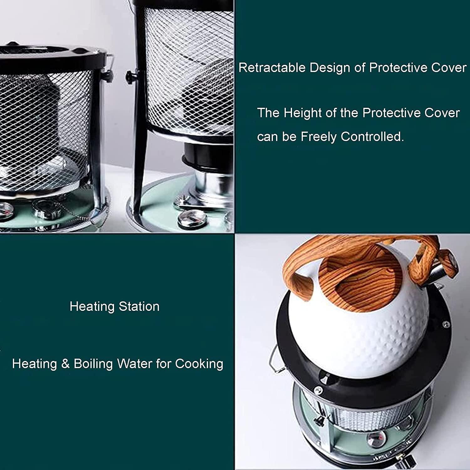 QDF 2600W 2 in 1 Kerosene Non Electric Heater Heaters Stove Tent Heater for Camping, Retractable Protective Cover, with Adjustable Flame, for Ice Fishing Survival Emergency (Color : 4.5L) 22.9.23 - Image 5