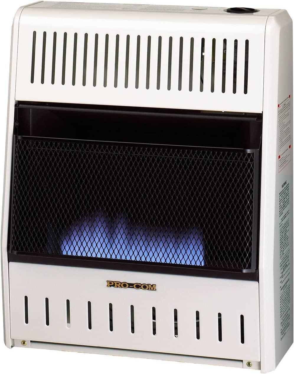 ProCom Liquid Propane Ventless Plaque Heater - 25,000 BTU, Temperature Control - Model# ML200HBA-R (Renewed)