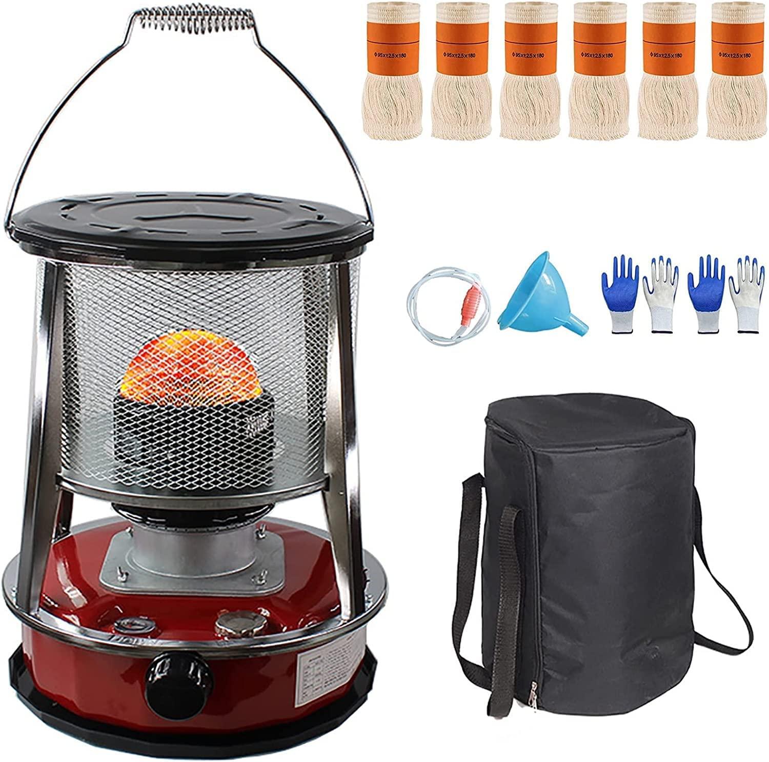 GBEN 2 in 1 Portable Kerosene Oil Heater Kerosene Stove Burner, with Adjustable Flame for Ice Fishing Backpacking Hiking Hunting Survival Emergency 22.9.23 (Color : Red/4.6l)