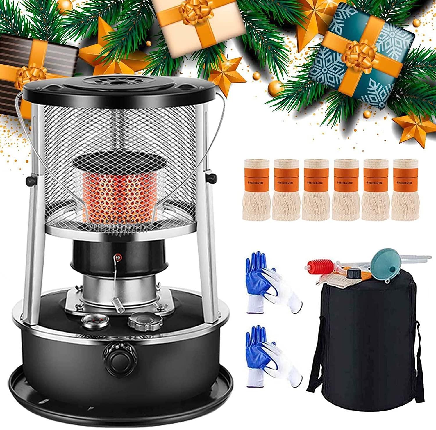 Aigoss Portable Kerosene Heaters for Indoor Use, Compact Kerosene Stove Heater 8900 Btu for Outdoor Field Camping Rice Cooking Cooker Ice Fishing Kerosene Oil Heater - 4.5L