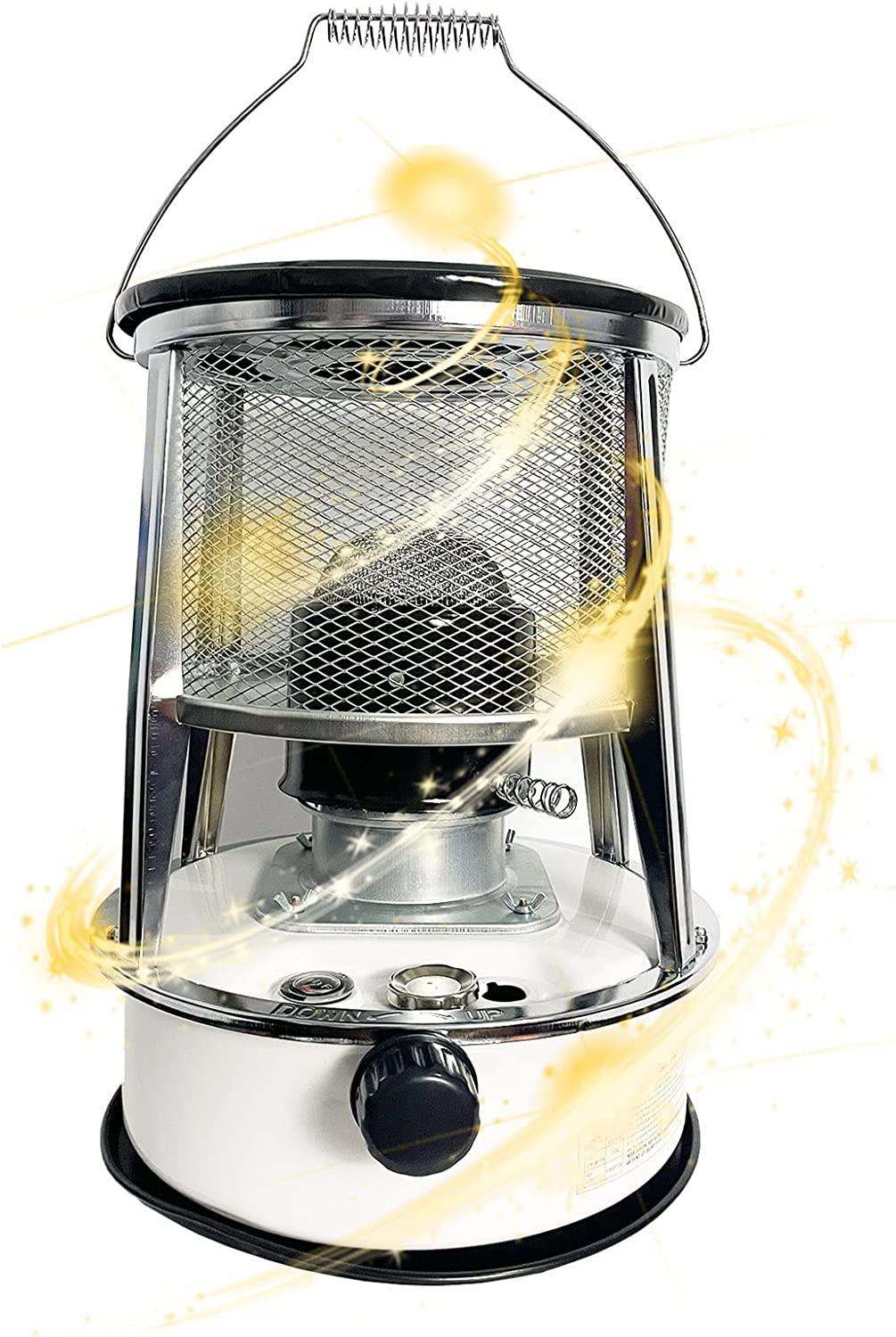 Non Electric Kerosene Stove Heater Outdoor Camping Kerosene Stove 6L Kerosene Heater for Indoor Tent Heating Camping Cooking (Color : White, Size : 6L)