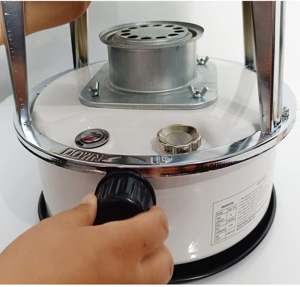 Non Electric Kerosene Stove Heater Outdoor Camping Kerosene Stove 6L Kerosene Heater for Indoor Tent Heating Camping Cooking (Color : White, Size : 6L) - Image 3