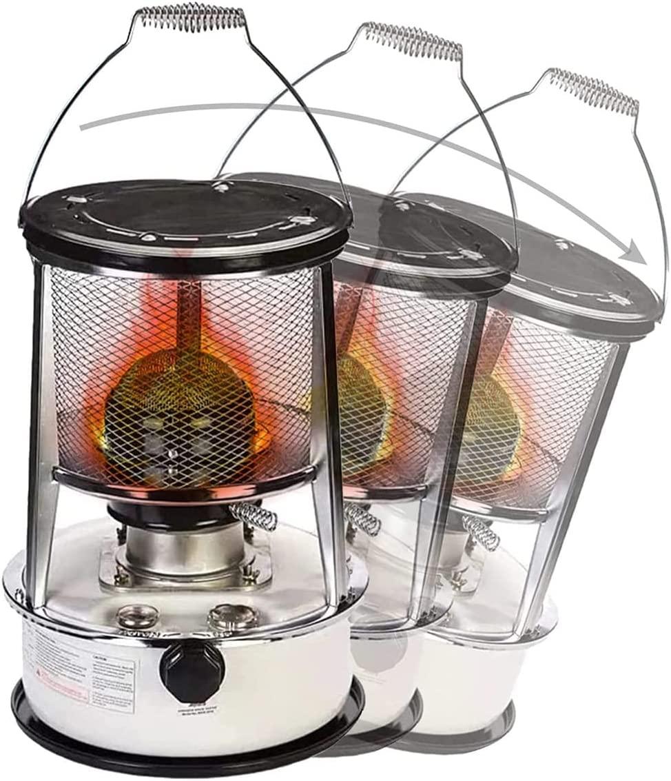 Kerosene Stove for Indoor Use Portable Camping Heater Outdoor Tent Oil Heaters Efficient 360° Surround Heating Adjustable Firepower Without Electricity Heating Burner