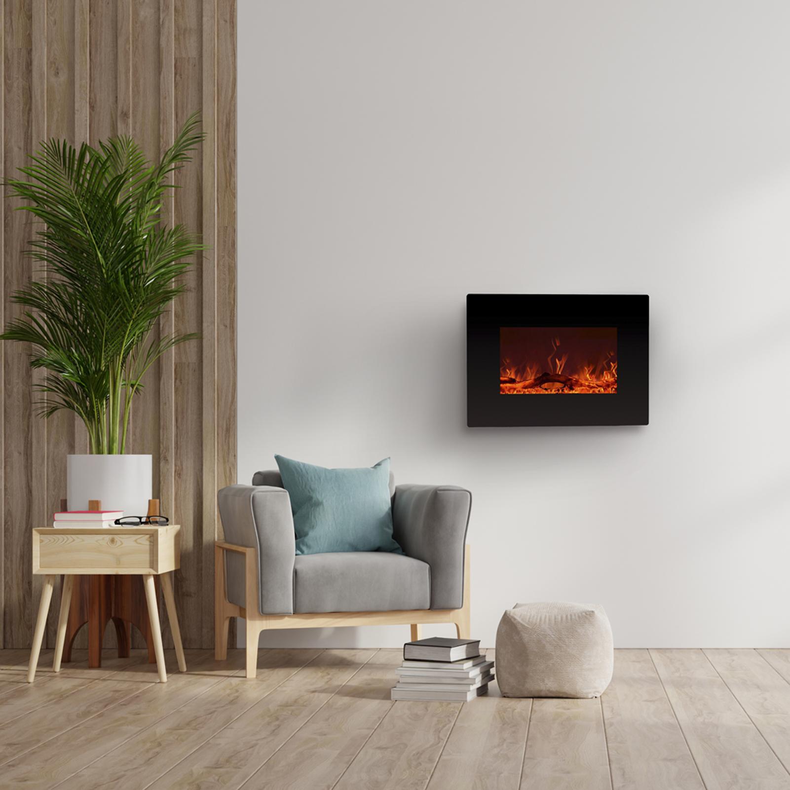 C-Hopetree Wall Mounted or Freestanding Electric Fireplace Heater with Remote and Thermostat, 22 inch Wide - Image 7