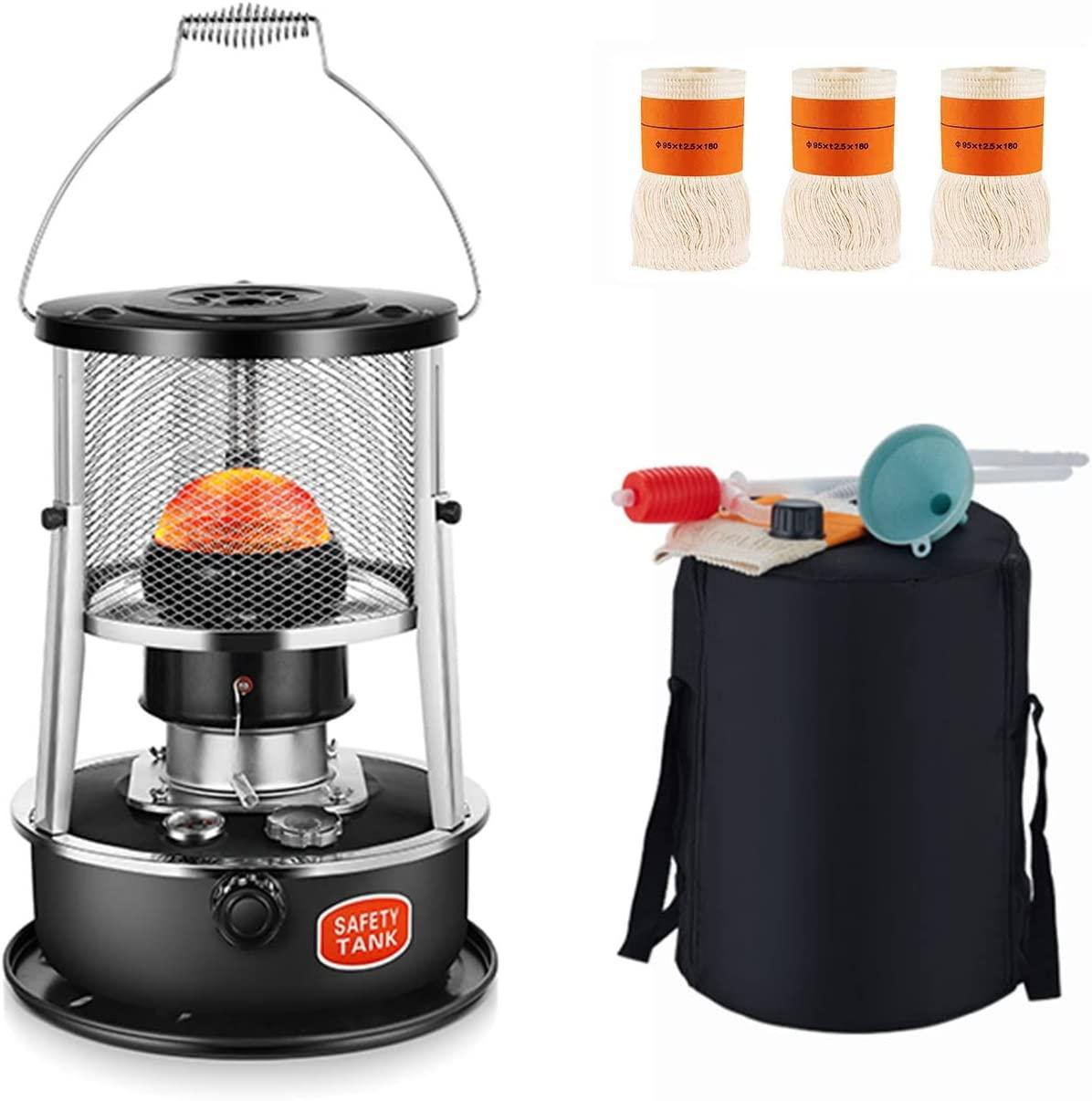 Convection Kerosene Stove Heater, 360° Surround Heating, 4.5L Kerosene Stoves Cooker Burner for Winter Outdoor Camping